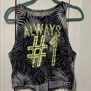 Material Girl Active Cropped Graphic Tank size XL